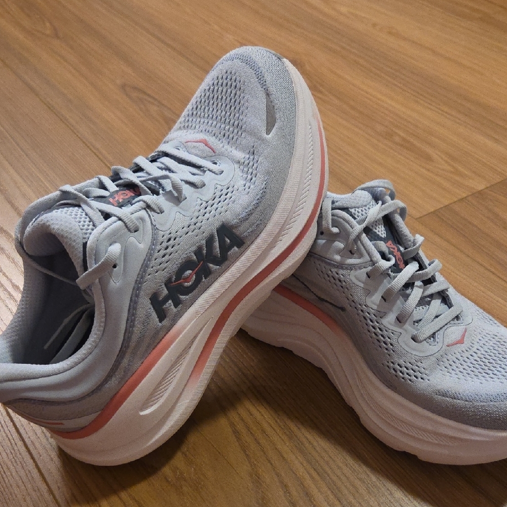 Women's Hoka Bondi 9, Size 8.5 Wide. Grey Blue, 1162014-MBLW